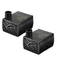 Simple Deluxe 80GPH UL Listed Submersible Pump with 6' Cord, Water Pump for Fish Tank, Hydroponics, Aquaponics, Fountains, Ponds, Statuary, Aquariums, 2-pack
