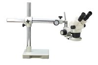Luxo 18712 System 250-FL Stereo-Zoom Binocular Microscope Single Boomstand with Fluroescent Ring Light, 6.5X to 45X Magnification
