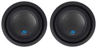 (2) ALPINE S-W8D2 8" 900 Watt Car Audio Subwoofers DVC Dual 2-Ohm Subs