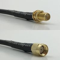 50 feet RFC240 KSR240 RP-SMA FEMALE to RP-SMA MALE Pigtail Jumper RF coaxial cable 50ohm High Quality Quick USA Shipping