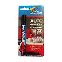 Car Paint Marker Pens Auto Writer Black - All Surfaces, Windows, Glass, Tire, Metal - Any Automobile, Truck or Bicycle, Water Based Wet Erase Removable Markers Pen