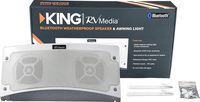 KING RVM1000 Bluetooth Outdoor Speaker with White LED Light - White