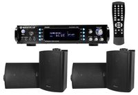Rockville 1000w Home Theater Bluetooth Receiver+(4) Speakers w/Swivel Brackets