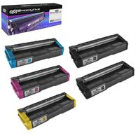 Speedy Inks Compatible Toner Cartridge Replacement for Ricoh 406475, 406476, 406477, 406478 High Yield (2 Black, 1 Cyan, 1 Magenta, 1 Yellow, 6-Pack)