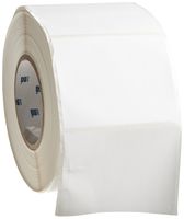 Brady THT-76-489-1 4" Width x 3" Height, B-489 Ultra Aggressive Polyester, Matte Finish White Thermal Transfer Printable Label (1000 per Roll)