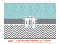 decalrus - Protective Decal for The HP EliteBook x360 1030 G2 (13.3" Screen) Laptop with Customized Monogram HPelitebk1030g2-Monogram5