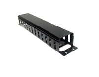 2U Cable Management Horizontal Cable Manager Rack Mount Server Cabinet Manager Plus Cover