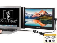 SideTrak Portable USB Monitor 12.5" Screen - Attaches to Your Laptop for Easy Travel - Efficient USB Power - Compatible with Mac and PC 13" to 17" Laptops - Full HD IPS Display (Patent Pending)