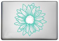 Sunflower Silhouette Laptop Sticker Decor Vinyl Decal is a Sunflower MacBook Pro Air Sticker Decor Decal. Laptop Sizes 11, 12, 13 and 15 inch Mint