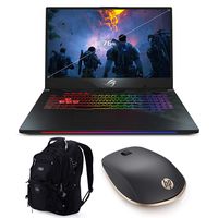 ASUS ROG Strix Scar II GL704GV-DS74 Gaming and Business Laptop (Intel i7-8750H, 32GB RAM, 2TB Sata SSD, 17.3" FHD IPS, RTX 2060, Win10 Pro) VR Ready with HP Z5000 Mouse and ME2 Backpack