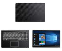 decalrus - Protective Decal for LG Gram 15Z980 (15.6" Screen) Laptop Black Carbon Fiber Skin case Cover wrap CFlgGram15Z980Black
