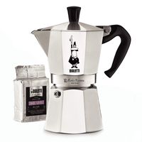 Bialetti 06651 Express Moka Pot, 6 -Cup & Coffee, Aluminum Silver