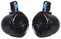 2 Rockville RWB80B 8" Black 2-Way 300w Off-Road for ATV/UTV/Quad Tower Speakers