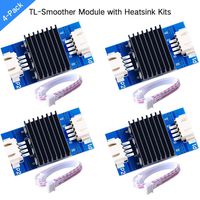 GeeekPi Pack of 4 TL-Smoother Module Kit with Heatsink & Du-pont Wire for Pattern Elimination Motor Filter Clipping Filter 3D Printer Motor Drivers Controller Terminator