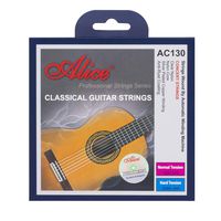Alice Nylon Classical Guitar Strings .0285-.044 Hard Tension with Sliver Plated Copper Winding Anti-Rust Coating, 2 Sets