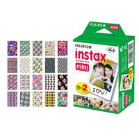 Fujifilm instax Mini Instant Film (20 Exposures) + 20 Sticker Frames for Fuji Instax Prints (BFF)