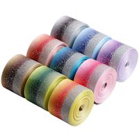 Shiny Glitter Grosgrain Ribbon, Assorted Bright Colors Fabric Handmade Hair Bows, Gift Giving Wrapping Party Decoration Sewing Projects Wedding Events, 45 Yards (9 Roll x 5 yd) by 1-1/2 inch