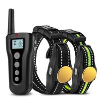 Bousnic Dog Training Collar 2 Dogs Upgraded 1000ft Remote Rechargeable Waterproof Electric Shock Collar with Beep Vibration Shock for Small Medium Large Dogs (10lbs - 120lbs)
