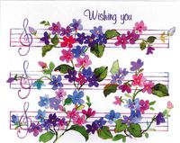 WISH YOU A MUSICAL NOTE CARDS