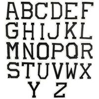 Libiline Letter A to Z Embroidered Patch Sew On/Iron On Patch Applique Clothes Dress Plant Hat Jeans Sewing Flowers Applique DIY Accessory (Letter A-Z)