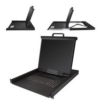 StarTech.com Rackmount KVM Console - 1U - 19in Display - Single Port KVM - Rack Mount Monitor - Rackmount LCD Monitor - Rackmount Console (RKCONS1901)