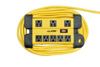 Digital Energy 15 Foot Long Surge Protector 8-Outlet Heavy Duty Metal Mountable 1050 Joules Protection Extension Cord Power Strip with Cord Management, 15 Foot Long Extension Cord, UL Listed
