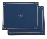 24 Pack Certificate Holders, Diploma and Document Cover with Gold Foil Border, Holds 11 x 8.5 Inches Letter Sized Awards, Navy Blue