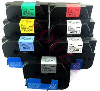 NEOUZA 5PK Compatible for Brother P-Touch Laminated Tze TZ Label Tape Cartridge 24mm x 8m (Set of 7 Different Colors)