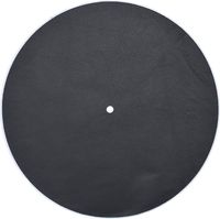 Genuine Leather Turntable Platter Mat - Black