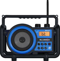 Sangean BB-100SE AM / FM / BLUETOOTH / Aux-In / Ultra Rugged Rechargeable Digital Tuning Radio (Black/Blue) Special Edition