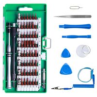 Kinstecks 68 in 1 Precision Screwdriver Set Repair Tools Kit Magnetic Screwdriver Set with 57 Bits Driver Kit for iPhone Tablet MacBook Xbox Cellphone PC Game Console Smartphone-Green