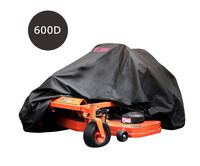 ToughCover Premium Zero-Turn Mower Cover. Heavy Duty 600D Marine Grade Fabric. Universal Fit. Weather, UV & Mold Protection.