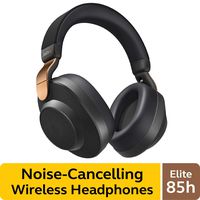 Jabra Elite 85h Wireless Noise-Canceling Headphones, Copper Black - Over Ear Bluetooth Headphones Compatible with iPhone & Android - Built-in Microphone, Long Battery Life - Rain & Water Resistant