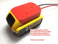H battery adapter for DeWALT 20v Max 18v dock power connector 12 gauge robotics