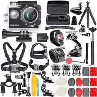 Neewer G1 Ultra HD 4K Action Camera Kit Includes 98 ft Underwater Waterproof Camera 16MP 4K/30FPS 170 Degree Wide Angle WiFi Sports Cam High-tech Sensor with Remote/Battery and 50-in-1 Accessory Kit