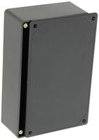 BUD Industries CU-3284 Plastic Style A Utility Box, 7-19/32" Length x 4-19/32" Width x 2-23/64" Height, Black Texture Finish