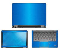 Decalrus - Protective Decal for Dell Latitude E7250 (12.5" Screen) Laptop LITE Blue Texture Brushed Aluminum Skin Carbon Fiber Skins Decal for case Cover wrap BAlatitudeE7250LiteBlue