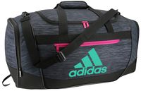 adidas Women's Defender III small duffel Bag, Green/Bahia Magenta, One Size