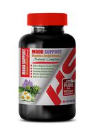 Mind Support Supplements - Mood Support Vitamins and Herbal EXTRACTS - Natural Complex - folic Acid multivitamin for Women - 1 Bottle 60 Vegetable Capsules