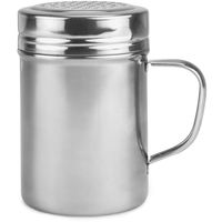 Back of House Ltd. Metal Dredge Shaker with Handle & Stainless Steel Lid, 10 Oz. - Restaurant Quality Dispenser
