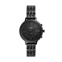 Fossil Women's Jacqueline Stainless Steel Hybrid Smartwatch, Color: Black (Model: FTW5037)