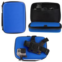 Navitech Blue Heavy Duty Rugged Action Camera Hard Case/Cover Suitable Compatible with The AKASO V50 Pro