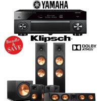 Klipsch RP-280FA 5.1-Ch Reference Premiere Dolby Atmos Home Theater Package with Yamaha AVENTAGE RX-A3070BL 11.2-Channel Network AV Receiver