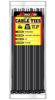 Pro Tie B11LD100 11.2-Inch Light Duty Standard Cable Tie, UV Black Nylon, 100-Pack