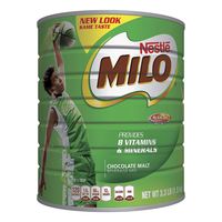 NESTLÉ MILO Chocolate Malt Beverage Mix, 3.3 Pound Can (1.5kg) | Fortified Powder Energy Drink