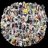 Naruto Laptop Stickers 100Pcs Pack, Anime Water Bottle Travel Case Computer Wall Skateboard Motorcycle Phone Bicycle Luggage Guitar Bike Stickers Decal for Kids