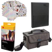 Kodak Dock Paper Cartridge Bundle + Deluxe Case + 4x6" Album + Sticker Frames,40 Pack Bundle