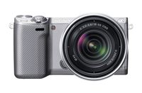 Sony NEX-5RK/S 16.1 MP Mirrorless Digital Camera with 18-55mm Lens and 3-Inch LCD (Silver) (OLD MODEL)
