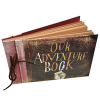 Timoo Our Adventure Book, DIY Photo Album Scrapbook for Wedding, Travel, Baby Shower - Includes 6 Postcards and 3 Self-Adhesive Photo Corners