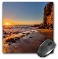3dRose Sunset at Victoria Beach in Laguna Beach, CA - Mouse Pad, 8 by 8 inches (mp_206999_1)